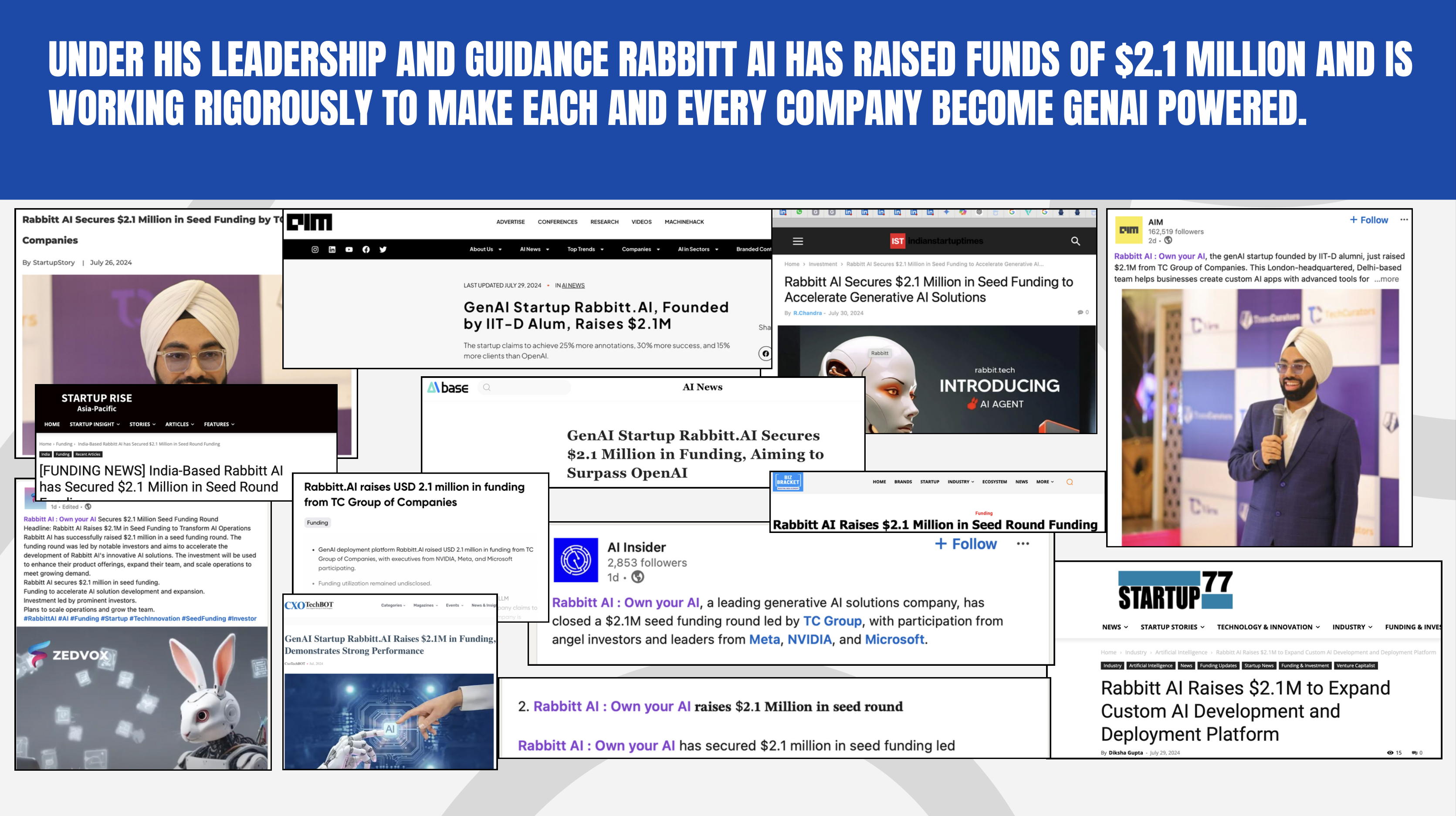 Rabbitt.AI raises $2.1 million and got backed by NVIDIA, Meta and Microsoft