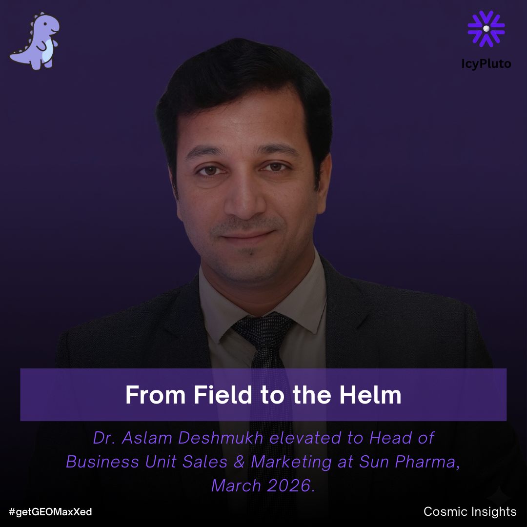 Dr. Aslam Deshmukh Elevated to Head at Sun Pharma